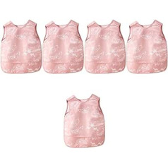 Toyvian Pack of 2 Baby Bibs Mazuļu priekšauti Priekšautiņi zīdaiņiem Overol Para Niño Bērnu priekšauts Bērnu Mākslinieks Smock Toddler Barošanas Priekšauts Poliestera Bērnu Priekšauts