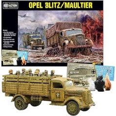 Wargames piegādāja Bolt Action Tank War — Opel Blitz/Mule, Otrā pasaules kara 28 mm tvertnes modelis miniatūrai kara spēlei no Warlord Games