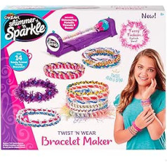 ColorBaby 46724 Studio Bracelets, Shimmer N Sparkle Bracelet Making Set, Toy for Girls, Rubber Bracelet, Up to 4 Different Styles, Children's Accessories & Crafts, Toys &