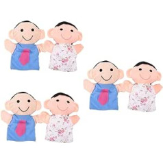 Abaodam 6 STK Familie Handpuppe Arbeitshandschuhe Babyspielzeug Spielzeuge für Kleinkinder Handpuppen Plüschpuppen hebe den Marionette Puppenspiel Stoff