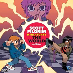 „Renegade Game Studio“, „Scott Pilgrim Minatures“: pasaulis, miniatiūrinis žaidimas, 14 metų ir vyresni, 2–4 žaidėjai, 45–60 minučių žaidimo laikas