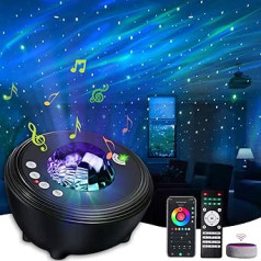 Starryever LED zvaigžņotās debess projektors, Galaxy Star projektors ar Alexa/viedo lietotni/Bluetooth/mūzikas atskaņotāju Nakts gaisma Ziemassvētku dāvanām Bērniem Mazuļiem Pieaugušajiem Istaba Guļamistabas dekorēšana Dāvanu ballīte