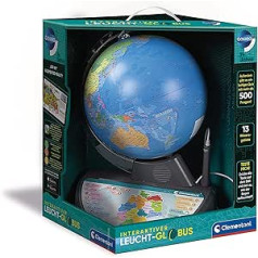 Galileo Discovery Clementoni 59183 Galileo Science Interactive Light Globe, Talking World Globe with Questions & Facts, Toy for Children Aged 7 and Above, Educational Toy