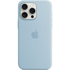 Magsafe silikona maciņš priekš iPhone 15 pro max - gaiši zils