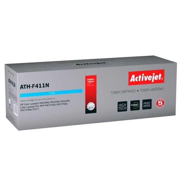 Effiki Activejet ath-f411n toner (replacement for hp 410a cf411a; supreme; 2300 pages; blue)