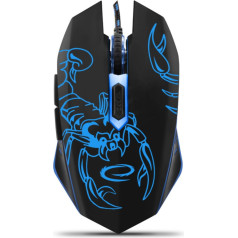 Wired gaming mouse 6D optical USB MX203 Scorpio blue