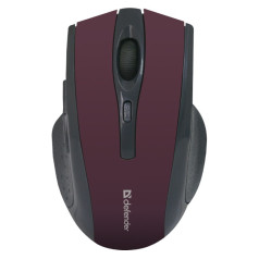 Accura mm-665 rf wireless mouse 1600dpi 6p burgundy