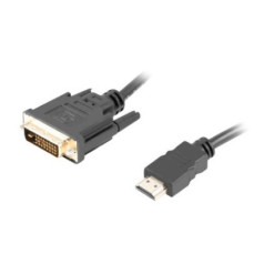 HDMI(m)-dvi-d(m) dual link kabelis 3 m melns