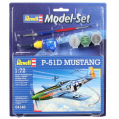 Revell modeļu komplekts p-51 d mustang