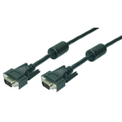 Data cable m/m VGA 2x ferrite, 15m