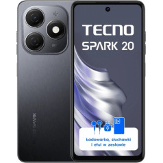 Tecno Spark 20 kj5n 256+8 smartfon juodas