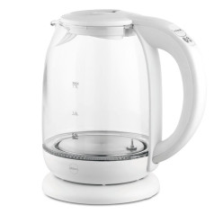 Eldom Lumi glass kettle, capacity 1.7 l, adjustable water temperature, 2200 W, white C510b