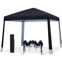 COOSHADE Easy Pop Up telts 3,5 x 3,2 m, saliekama melna