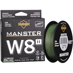 SeaKnight Monster W8 8 Braided Strands Fishing Line 300 m Long Super Soft PE for Sea Fishing Fish Weighing 6.8-45 kg