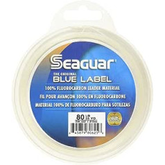 Seaguar Blue Label Fluorocarbon makšķerēšanas auklas līderis Neticami triecienizturība un nodilumizturība, ātri grimstoša dubultā struktūra, kas nodrošina izturību un maigumu