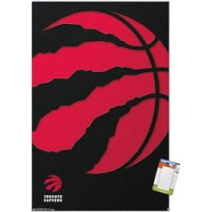 Trends International NBA Toronto Raptors — Logo 18 Wandposter, 37,4 x 56,8 cm, Premium plakāts un Passepartout