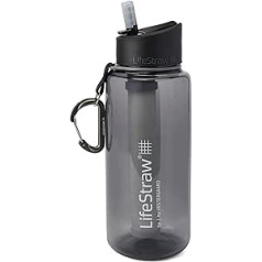 LifeStraw Go 2 pakāpju filtra pudele, unisex, pieaugušajiem, pelēka, 1 l