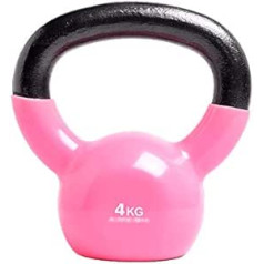 ZXQZ Fitnesa hanteles Kettlebell Kettlebell Svars Čuguna krāsas vinila Kettlebells Visa ķermeņa treniņiem un spēka treniņiem 2kg Līdz 28kg Rozā maza hantele