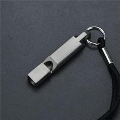 Whistle, Metal Whistle, Loud Emergency Metal Survival Whistle, Emergency Whistle with Lanyard, Super Loud Survival Whistle, Outdoor Equipment, Training Tool, Height Pendant, Professional Whistle T