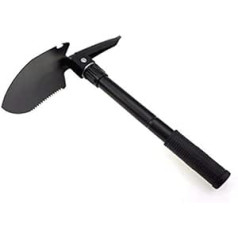 Lacui Folding Shovel - Multifunctional Shovel Including Spade, Pickaxe and Saw - Sturdy Tool for Camping, Survival and Car