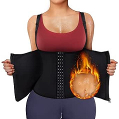 Bingrong saunas veste sieviešu saunas krekls novājēšanu veicinošs neoprēna slaidinošs jostas korsete Sieviešu novājēšana zemkrūšu vidukļa formu veidojošais apģērbs Fitness Thermal Hot Body Shaper saunas veste svīšanas tvertne