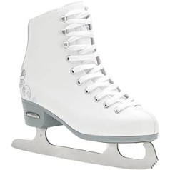 Rollerblade Bladerunner Ice no Allure sieviešu pieaugušo daiļslidošanas apavi baltās slidas