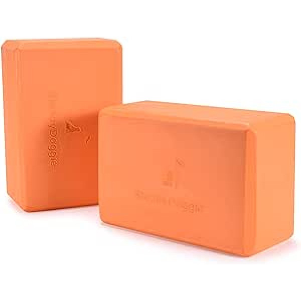 Stabili Doggie Premium Yoga Blocks 2 pack — augsta blīvuma, neslīdoši, viegli jogai, pilates, meditācijai