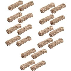 Toddmomy Pack of 20 aizdedzes aukla Profesionāli instrumenti Virve Fire Starter džutas auklas šķiltavas Kempings Fire Starter Virves šķiltavas Āra kamīns Silfoni Dzelzs stieņa kaņepju virve Apdullināšana