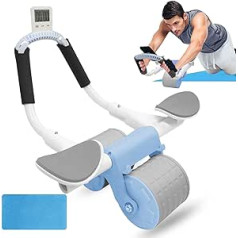 Automatic Rebound 2023 Abdominal Trainer with Mat and Non-Slip Handle for Training Abdominal and Medium Strength