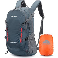 SKYSPER Wanderrucksack Herren 30L Trekkingrucksäcke Wasserdicht Reiserucksack Multifunktionale Camping Rucksack Tagesrucksack Faltbare Leicht Outdoor Daypacks