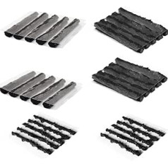 Albedel Pack of 30 for 3 Sizes Bicycle Tubeless Tyre Repair Kit Strips Rope Refill Plugs 1.5 mm 3.5 mm 6 mm Emergency Punches Flat for Road Bikes Mountain Bikes Black