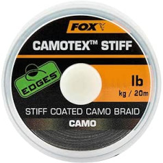 Fox Camotex Stiff Coated Camo Braid 20 m - Leader materiāls