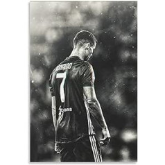 VRG Ronaldo plakāts Futbola zvaigznes Kanvas mākslas sienas dekora plakāts un sienas mākslas attēls Drukāt Moderns ģimenes guļamistabas dekoru plakāts 40x60cm