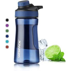 UZSPACE sporta ūdens pudeles - 500 ml / 700 ml - bez BPA - Tritāna necaurlaidīga plastmasas ūdens pudele / sporta pudele sportam, fitnesam, universitātei, riteņbraukšanai un brīvā dabā