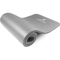 ProsourceFit īpaši biezs jogas un pilates paklājiņš ½” (13 mm) vai 1 collu (25 mm), 71 collas garš, augsta blīvuma vingrošanas paklājiņš ar komfortablām putām un pārnēsāšanas siksnu