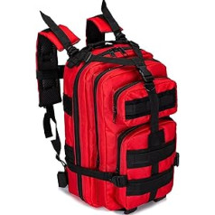 XJZHANG First Aid Backpack, Car, Camping, Hiking, Sports, Work, Office, Boat, Survival and Travel, Small and Lightweight Compact First Aid (Empty Package Only)