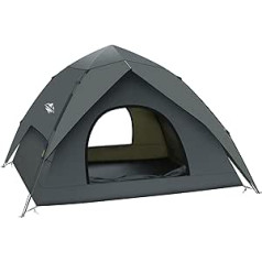 Camping Zelt, Familie Zelt Für S(2-3) / L(3-4) Personen Kuppelzelte Sonnenschutz Backpacking Wurfzelte Schnell Set-up für Camping…