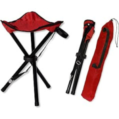 Lacui Folding stool with bag lightweight and sturdy - perfect as a tripod stool, camping chair, folding chair, fishing chair, also ideal for festivals and concerts.