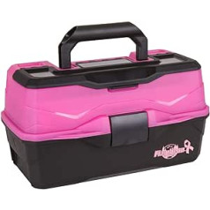 Flambeau Outdoors 6391PR 1 Tray Classic Tray Pink Ribbon Tackle Box Portable Tackle Storage Pink Breast Cancer Support Edition