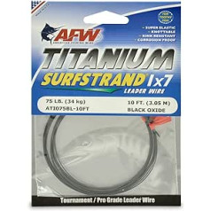 American Fishing Wire Titan Surfbeach Bare 1x7 Titanium Leader Wire