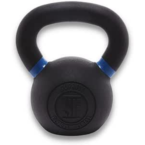 Suprfit Elite Kettlebell - Čuguna Kettlebell spēka un krosa treniņiem, svars: 4-32 kg, šūpojoša hantele piemērota plēsšanai, stumšanai un presēšanai, pulverkrāsota