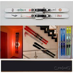 Clipboart® Standard Wall Mount - Bracket - Ski - Touring Ski - Carving Ski - Powderski - Alpine Ski - Carver - 360° Wall Mount