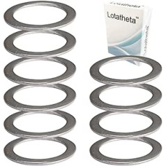 Lotatheta 10 x 20 mm x 15 mm 1 mm nerūsējošā tērauda pedāļu diski kalnu velosipēda šosejas velosipēdam