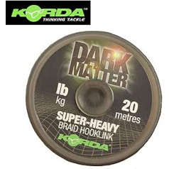 Korda Dark Matter Braid 20 m - Leader Line for Carp Fishing, Braided Line for Carp Leaders, Leader Material