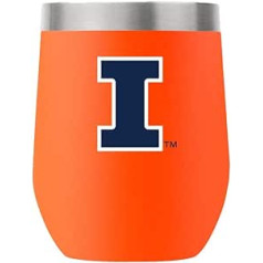 Gametime Sidekicks Illinois Illini Stainless Steel Drinkware, 12 unces, oranžs bez kāta