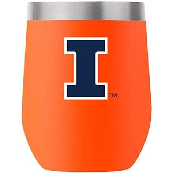 Gametime Sidekicks Illinois Illini Stainless Steel Drinkware, 12 unces, oranžs bez kāta