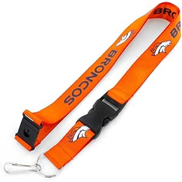 aminco NFL Denveras Broncos Team Lanyard, Orindža