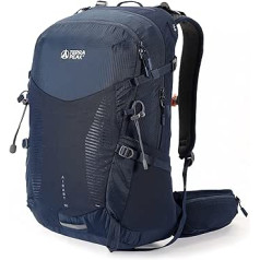 Terra Peak Airant pārgājienu mugursoma ar ventilējamu sieta muguru, 20 L, 30 L, 40 L, ar hidratācijas sistēmu un lietus pārsegu, pārgājienu mugursoma dienas braucieniem ar jostas jostu, āra dienassoma