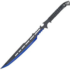 G8DS Bushcraft Knife Machete Blue Belt Knife Survival Knife Sharp Hunting Knife Survival Knife Outdoor Knife with Sheath for Hiking Camping Garden