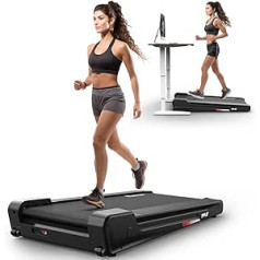 PASYOU Treadmill, 2.5 HP Walking Pad with Remote Control and LED Display, 1-6 km/h Compact Running Pad, 4° Tilt Design Treadmill Desk for Home/Office, TW60